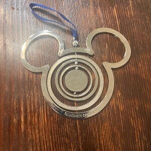 Disney Silver Mickey Mouse Hanging Decoration Christmas 2012
